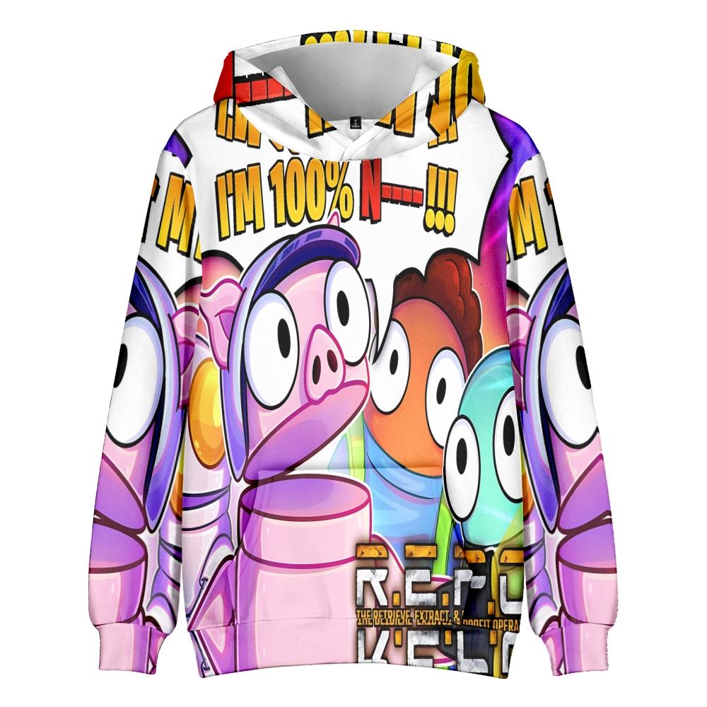 REPO Printed Men Women Hoodies Casual Pullover Hoodie Fashion Sweatshirts Clothes