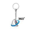 Japanese Wave Ukiyo-e Art Double-Sided Rotating Keychain Pendant
