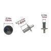 Aluminum Rivets Countersunk Connectors Expansion Fasteners Easy to Use Expansion Rivets for General Purpose Use
