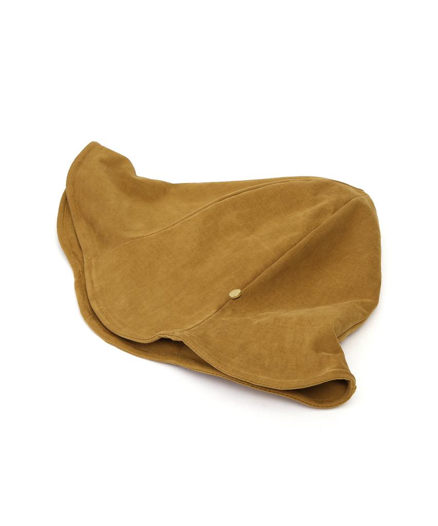 Eondeokeonteulolseutyudio Cotton Bucket Hat Wire Bell Bucket / Bio / Dark Mustard