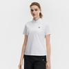 Fila Tennis Simple Classic Basic Sports Casual Comfortable Versatile Breathable Short Sleeve Polo Shirt Women tops Jade-White A11W623104FWT