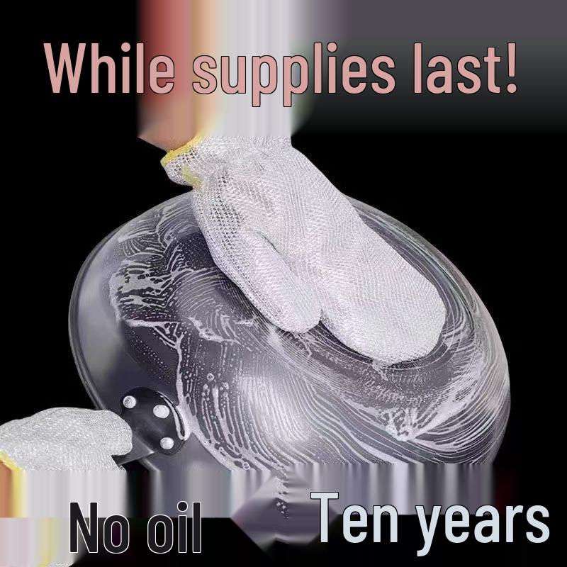 Waterproof Silver Thread Gloves: Multipurpose Kitchen & Cleaning Gloves with Oil-Proof Design for Household Tasks