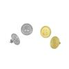Stainless Steel Personalized Button Stud Earrings, Women's Non-fading Stud Earrings, Earrings Jewelry
