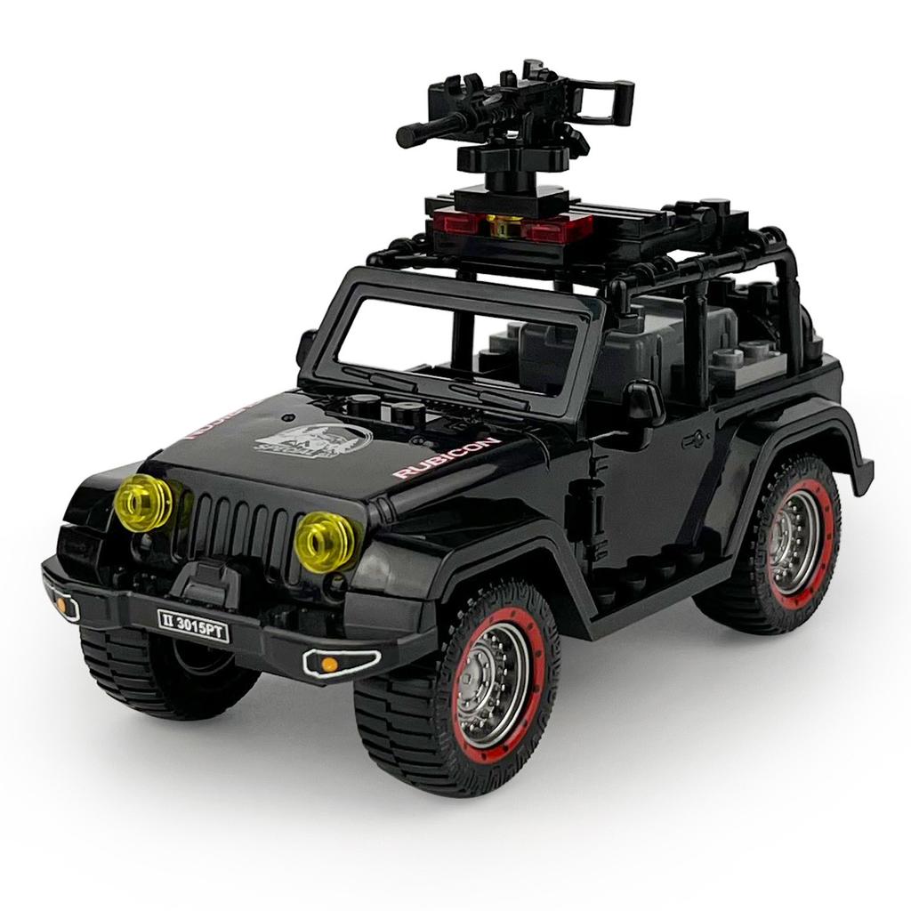 Military SWAT Team Motorcycle Building Bricks Set, DIY Model Kit for Children, Compatible Construction Blocks for War Games