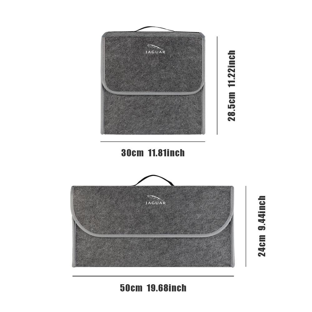 1 Pezzo Borsa Organizer Morbida in Feltro per Auto Pieghevole per Bagagliaio per Jaguar XF XJ XE S-Type F-Type X-Type F-Pace I-Pace E-Pace XFR XKR