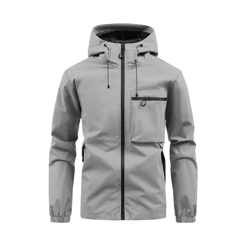 Men's Hooded Casual Waterproof Outdoor Jacket, Assault Jacket, Casual Top