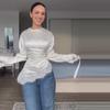 Casual Lace Patchwork Lace-up Tops Women's Slim Belted Waist-cinching Round Neck Pullovers 2026 New Ladies Spring Solid Outwear