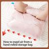 Portable Hand Roll Compression Bags Clothes Blankets Vacuum Storage Bag Non Pumping Sealed Bag Travel Organizer Bag