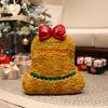 Christmas Theme Deer Bell Gingerbread Man Santa Claus Plush Doll Toy Pillow For Holiday Decor And Kids Gift
