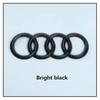 ABS 4 Ring Car Logo Cover Retrofitting Front Grille Badge Rear Trunk Emblem For Q5 A3 A4 A5 A6 A7 Q2 Q3 Q5 Q7 Q8 Sticker