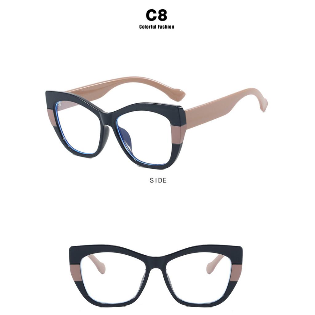 Okulary damskie, oprawki kontrastowe, oprawki retro TR90