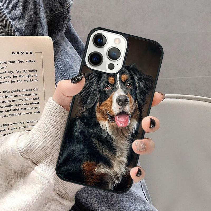 Bernese Mountain Dog Phone Case for iPhone 17 Air 16 16e 15 Plus for Apple 13 11 12 14 Pro Max Cover coque Shell