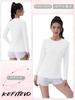 KEFITEVD Long Sleeve UV Summer Size S Women's T-Shirt, Lightweight, Protection, Breathable, Breathable, Sweat-Wicking, Quick-Drying, Top, White,