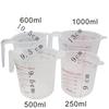 Cup Marking Clear Plastic Measuring Cup With Spout With Handles Plastic Mug Ounce and Ml Cup Flour Measuring