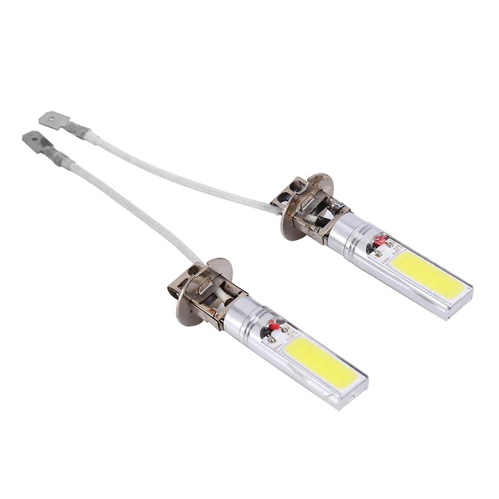 2Pcs H3 COB LED Helle Xenon Weiß 6000K Auto Auto Nebel Licht Lampe Birne 12V 10W