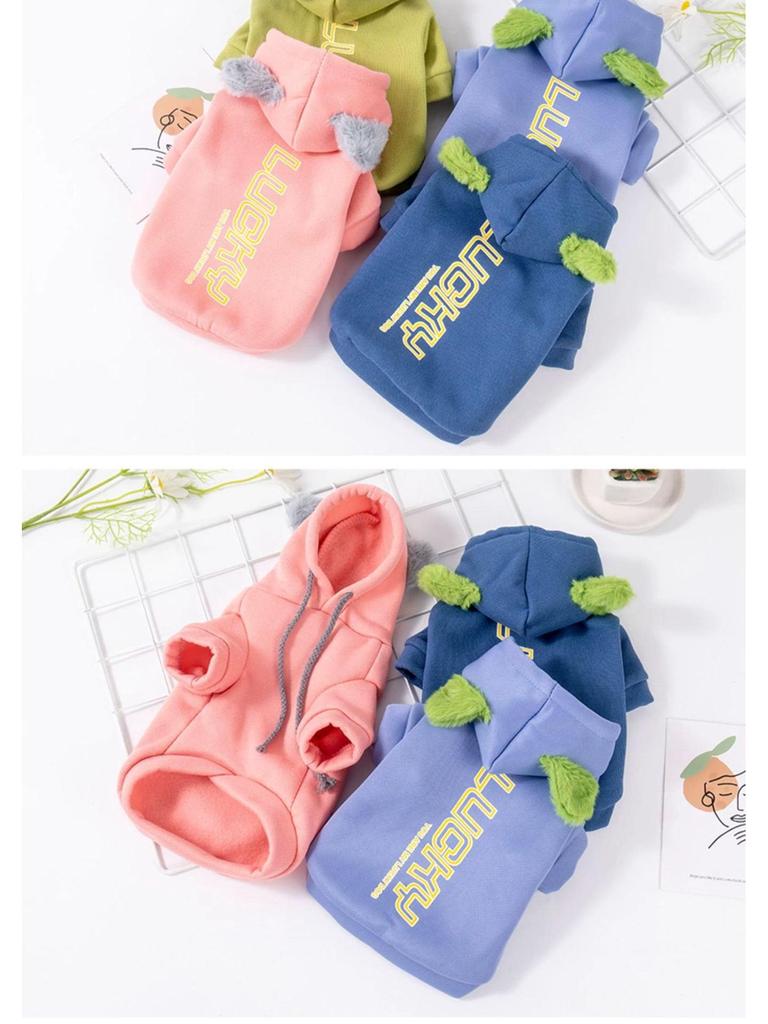 Cozy Autumn/Winter Sweatshirt for Small Pets - Schnauzer, Teddy Bear, Bichon