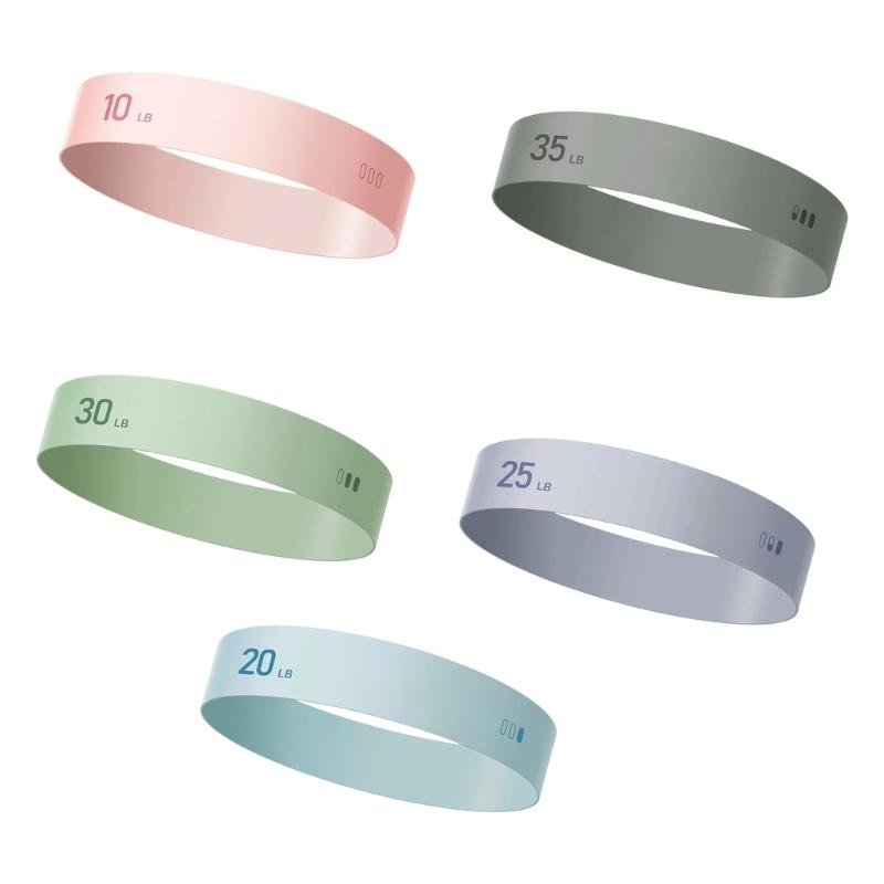 5pcs Versatiles Strength Training Band Latex Elastic Rings Without Curling Suitable For Multiple Fitness Activity 1