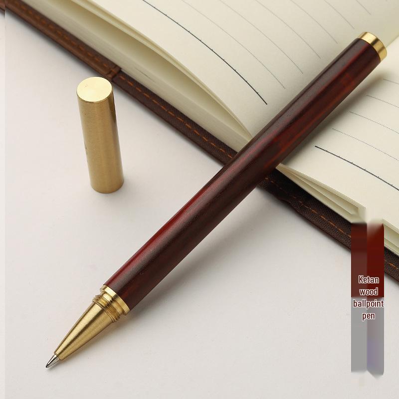 Retro Bamboo & Metal Pen: High-End Ballpoint, Fountain, Signature for Business or Graduation Gifts
