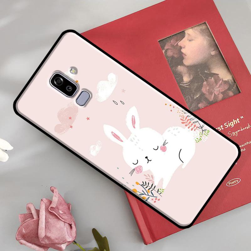 Cartoon Rabbit Bunny Cover For Samsung Galaxy J4 J6 Plus A6 A8 A7 A9 J8 2018 A3 A5 J1 J3 J7 J5 2016 2017 Case