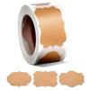 Kraft Paper Stickers Blank Labels Handmade Stationery Gift Tags Decoration Paper Spice Jar Label DIY Envelope Sealing Sticker