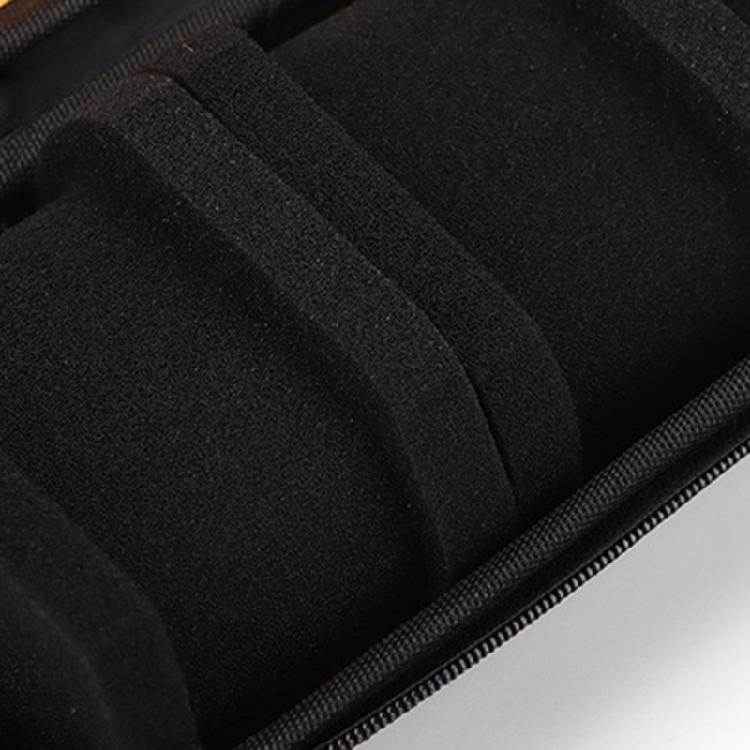 Drop-resistant 3 Slot Watch Carrying Case Storage Box for Wristwatch Soft Interior Watch Container Shockproof Dustproof