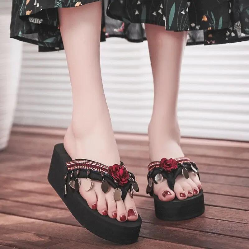 Thick Shoes for Women Designer Luxury Original Woman Flip Flops Slippers High Quality Waterproof Sandals Vip Low Price 39 Slides