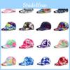 Print Dye Tie Baseball Cap Hip Hop Color Block Graffiti Visor Hat Sun Protection