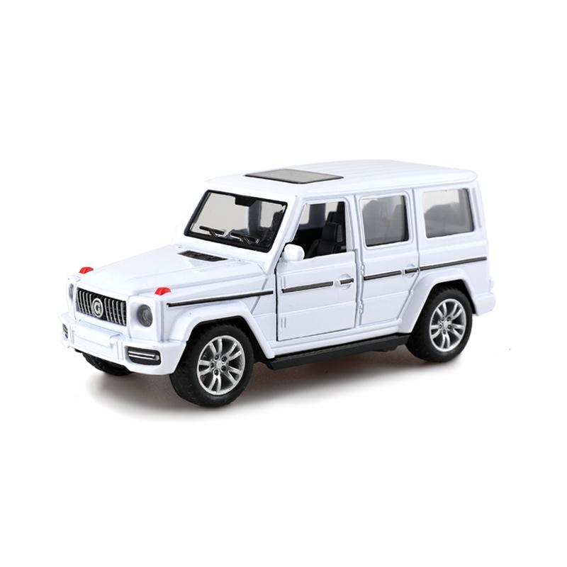 (Bagged) 1/36 Scale Replica of a G-Class Off-road Vehicle, Die-cast Metal, Boy's Toy, Pullback Car, Door-opening Decoration.