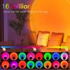 Smart LED Sunset Lamp Colorful Changing Bluetooth App Control Music Sync for Network Broadcast Bedroom Home Decor Rainbow Lamps