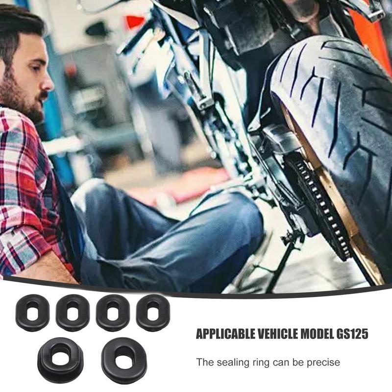 Rubber Side Cover Grommets 6pcs Grommets Kit Replacement Rubber Grommets For Motorcycle & Easy To Install For Battery Covers