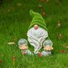 Valery Madelyn Gardening Ornament - Gnome Yoga Time - Earth Fairy Gnome Garden Light - Solar Light - Outdoor Garden Ornament - Garden Decoration - Mot