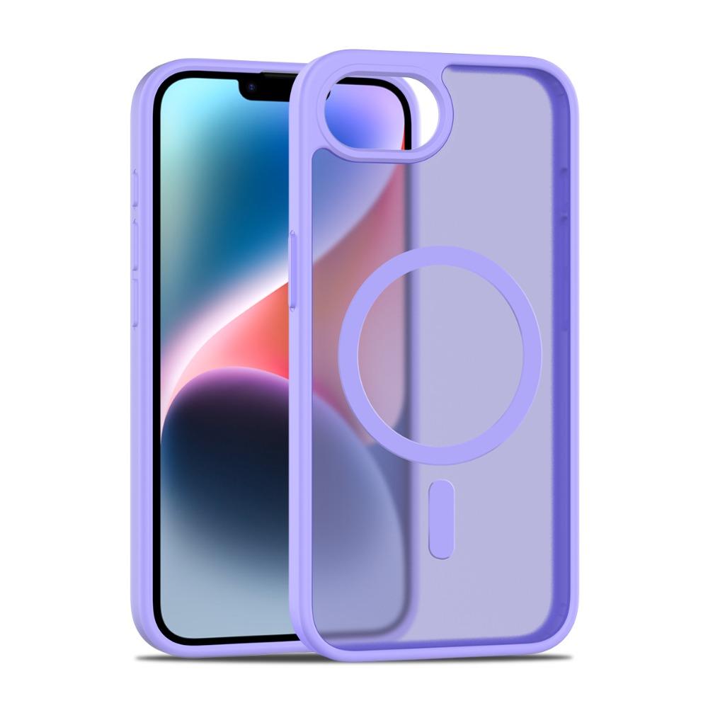 Ultra-Thin MagSafe Compatible Case for iPhone 16e 16 Pro Max XR 11 13 14 12 Pro - TPU/PC Silky Smooth Touch Wireless Charging Shockproof Cover