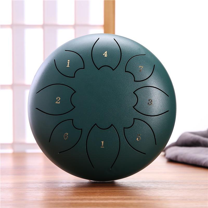 6-Inch 8-Note Steel Tongue Drum - Hand-Played Colorful Instrument for Adults & Children