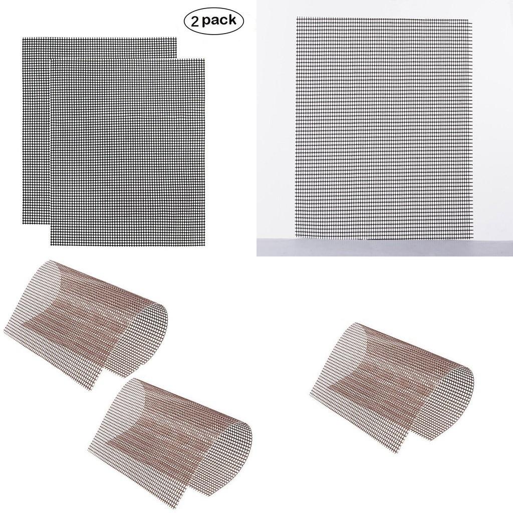 High-quality Non Stick Teflon Grill Mat Bbq Mesh 2 Pcs For Effortless Cooking