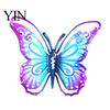 Waterproof Metal Wall Ornaments Butterfly Decorations, Garden Art Sculpture, Decorative Pieces Weatherproof Hanging Decor for Patio Fence Home