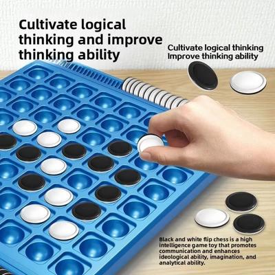 Touch Flip Kid Overturn Chess Tabletop Game Reversi Strategy Board Game  Camping Hiking