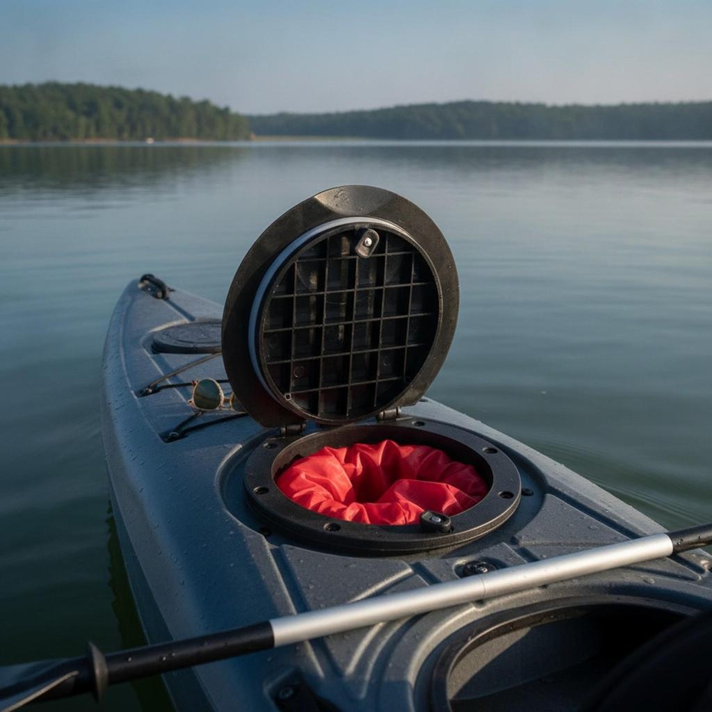 Round Kayak Inspection Hatch Cover Waterproof Sealing Lid Easy to Install