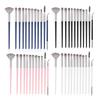 New 12 Plastic Handle Eyeshadow Makeup Brush Set Brush Multi-functional Full Set of Eye Makeup Tools Discounted Supply