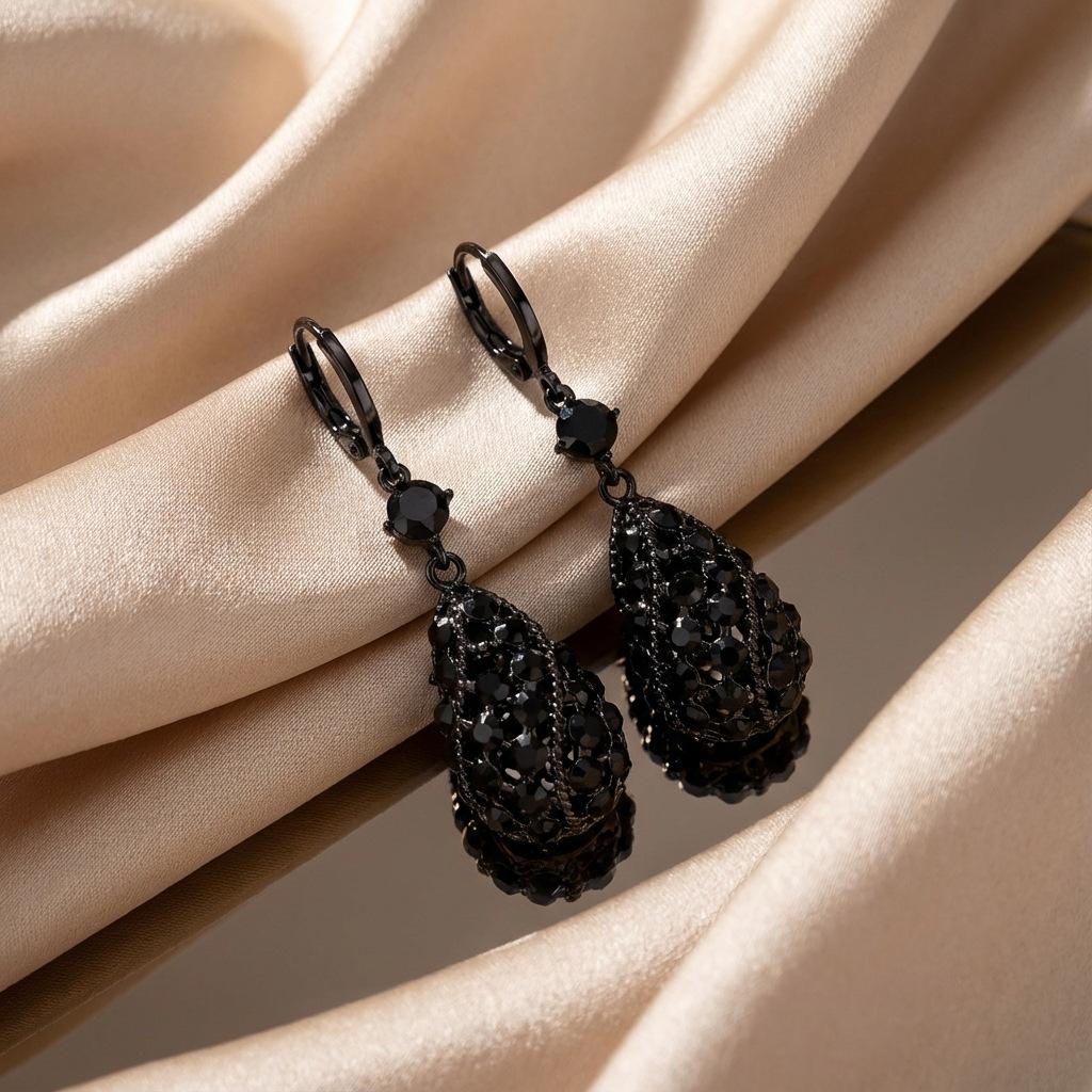 

Серьга-капля со стразами: Ультра-блестящие, Модные, Легкая роскошь, Привлекающие внимание Женские украшения