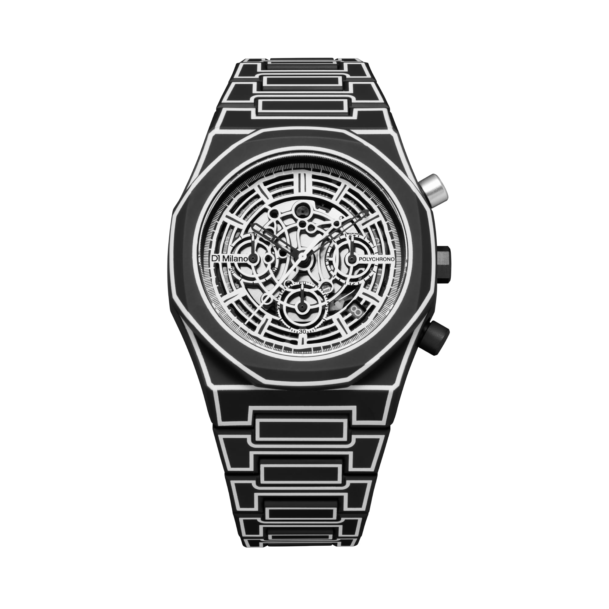 

Авторизований дистриб ютор D1 Milano Watch Polychrono Black Sketch PHBJ14 [D1 MILANO] Чоловічий [ПОЛІКАРБОН] 40,5 мм