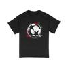 Abstract Star Circle Grunge Print T Shirt Artistic Black And Red Streetwear Top Casual Fashion