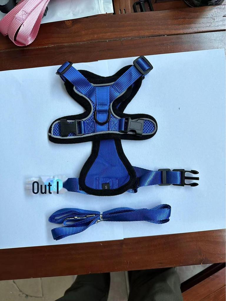 Adjustable Ultra-Thin Cat Harness with Anti-Breakaway Traction Rope for Walking 