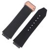 Cinturino per Orologio HUBLOT BIG BANG Serie Classica 25-19mm Gomma Nero Blu Cinturino Impermeabile Silicone Accessori Orologio