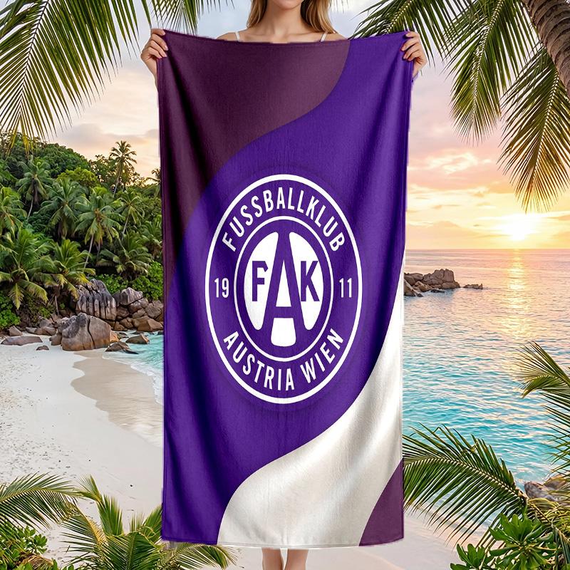 Austria Wien FC stampa Asciugamano da Spiaggia Quick Dry Microfibra Assorbente Portatile da Viaggio Asciugamano da Nuoto