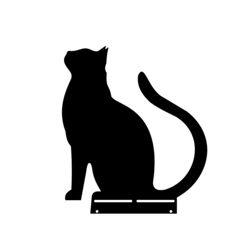 Metal Garden Decors Metal Yard Animals Garden Stakes Cat Yard Decorations Outdoor Garden Insert for Flowerbeds Lawn