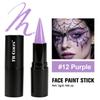 Matte Punk Black Lipstick Waterproof Long Lasting Lip Gloss Face Body Painting Gothic Dark Makeup Party Halloween Cosplay Makeup