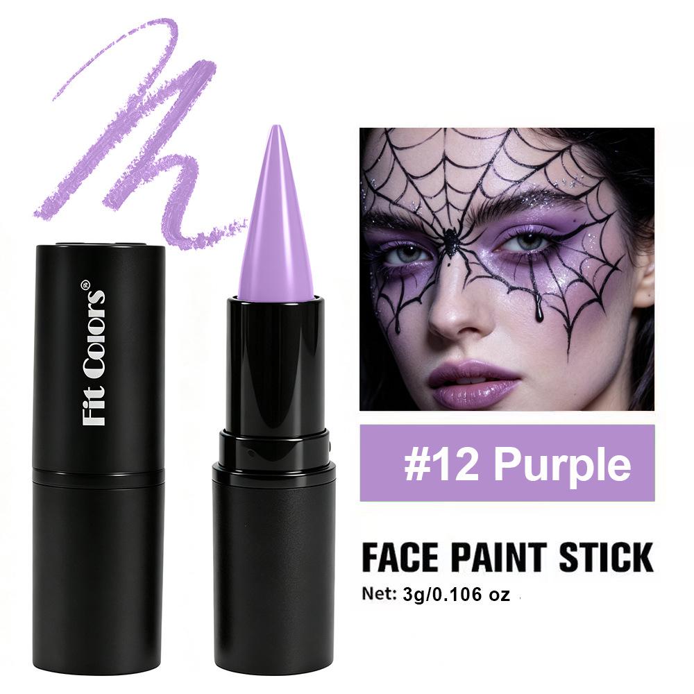 Matte Punk Black Lipstick Waterproof Long Lasting Lip Gloss Face Body Painting Gothic Dark Makeup Party Halloween Cosplay Makeup