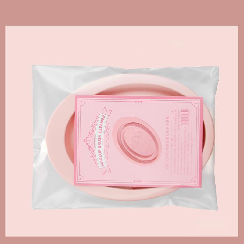 Foldable Silicone Makeup Brush Cleaning Bowl Powder Puff Washing Soft Mat Eyeshadow Brushes Clean Tools Scrubber Box
