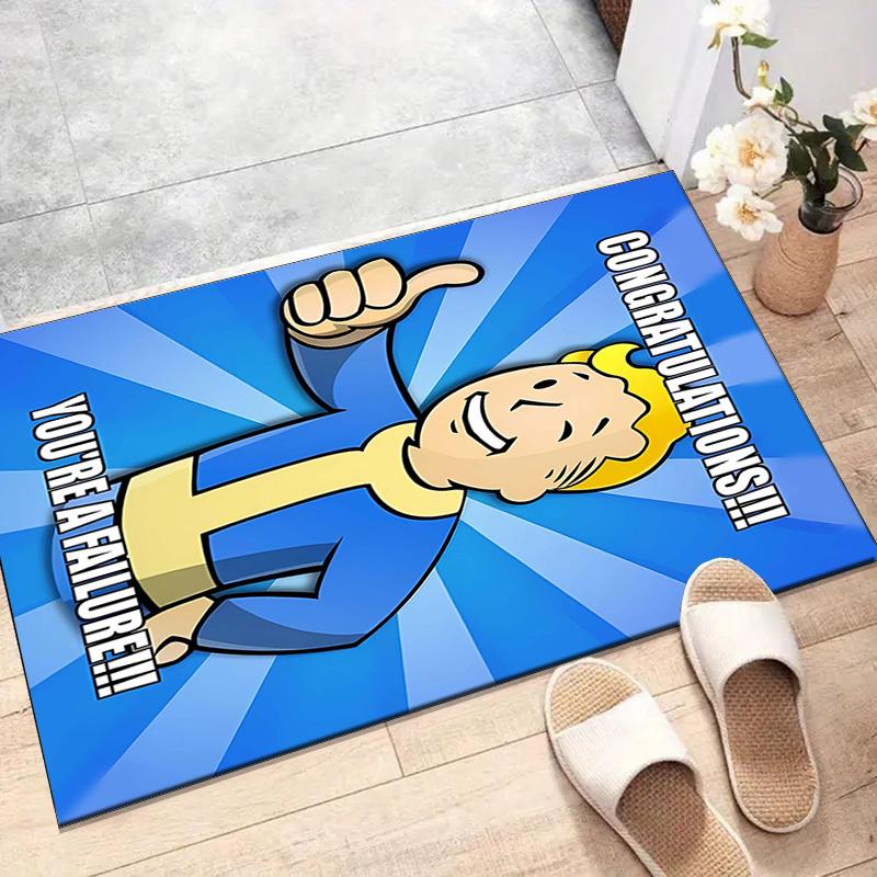 1pc NUKA-BOMBS Fallout1 Design Printed Area Rug Carpet for Bedroom Living Room Home Decor Rugs Mat Non Slip Mat Rug for Bedside