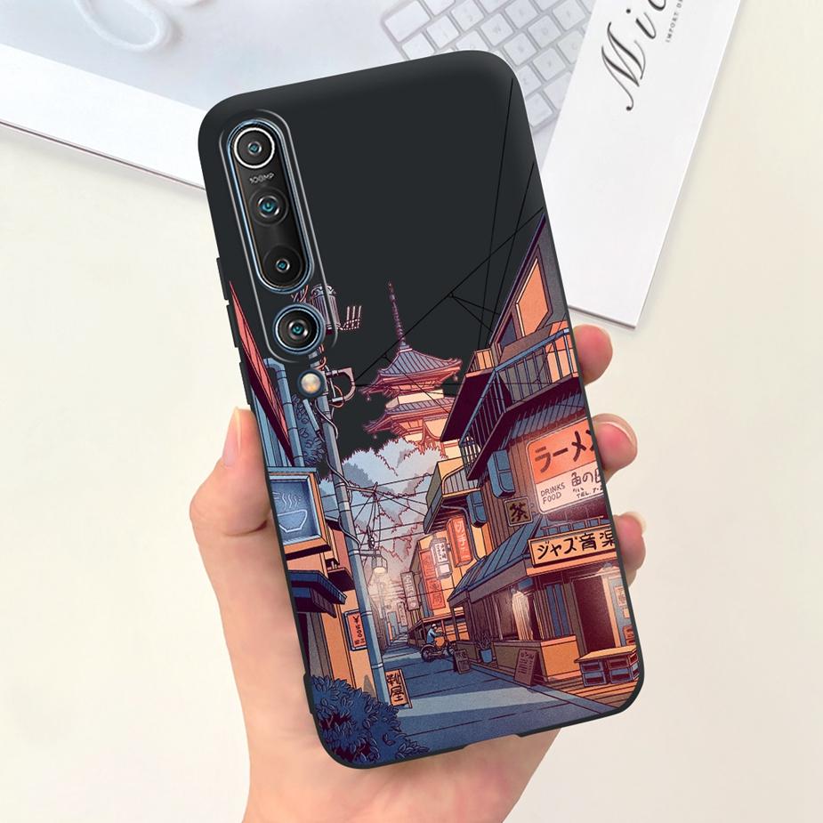 For Xiaomi Mi 10 Pro Case Cute Fashion Painted Cover Soft TPU Shockproof Phone Case For Xiaomi Mi 10 Lite Mi10 Pro 5G Full Coque